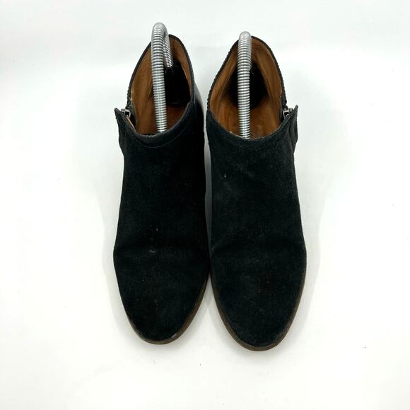 Madewell Black Suede and Leather Ankle Boots Women's 7.5 US - Picture 5 of 9